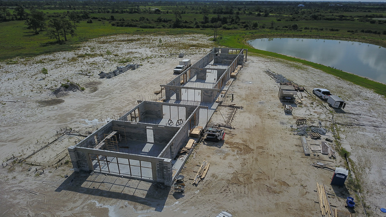 Concrete and Masonry Project for a single family home in Palm City Florida